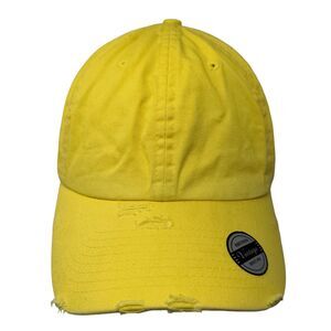 KB ETHOS Vintage Slideback Hat Yellow One Size Adjustable 6 Panel Blank